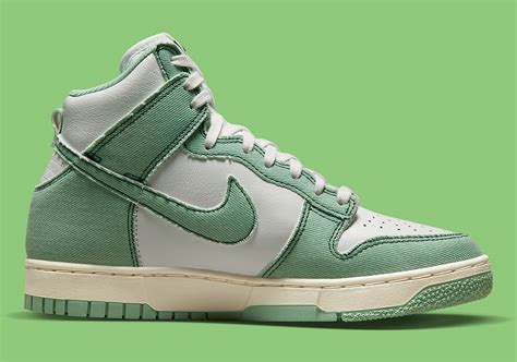 dunk high 1985 green denim